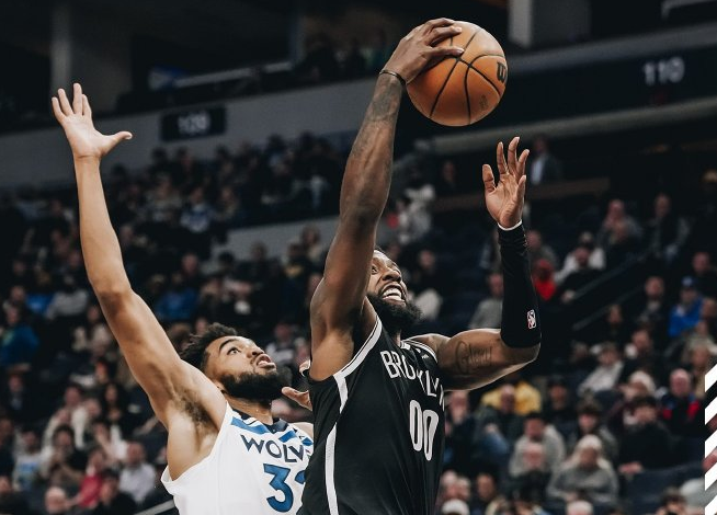 九游体育-豪取胜利！篮网完胜森林狼，双塔犹如雄狮